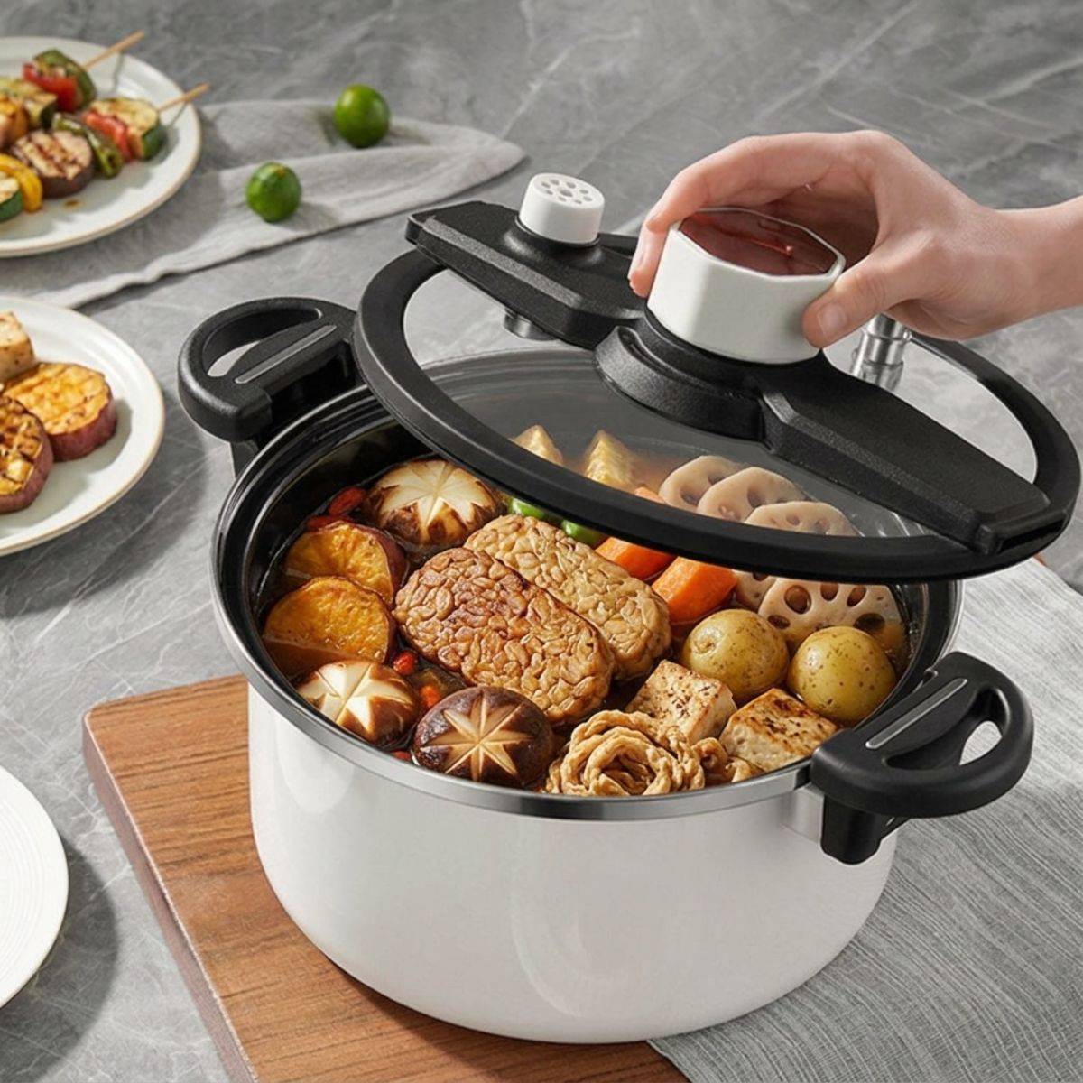 Titanium Enamel Micro-Pressure Cooker (6L)