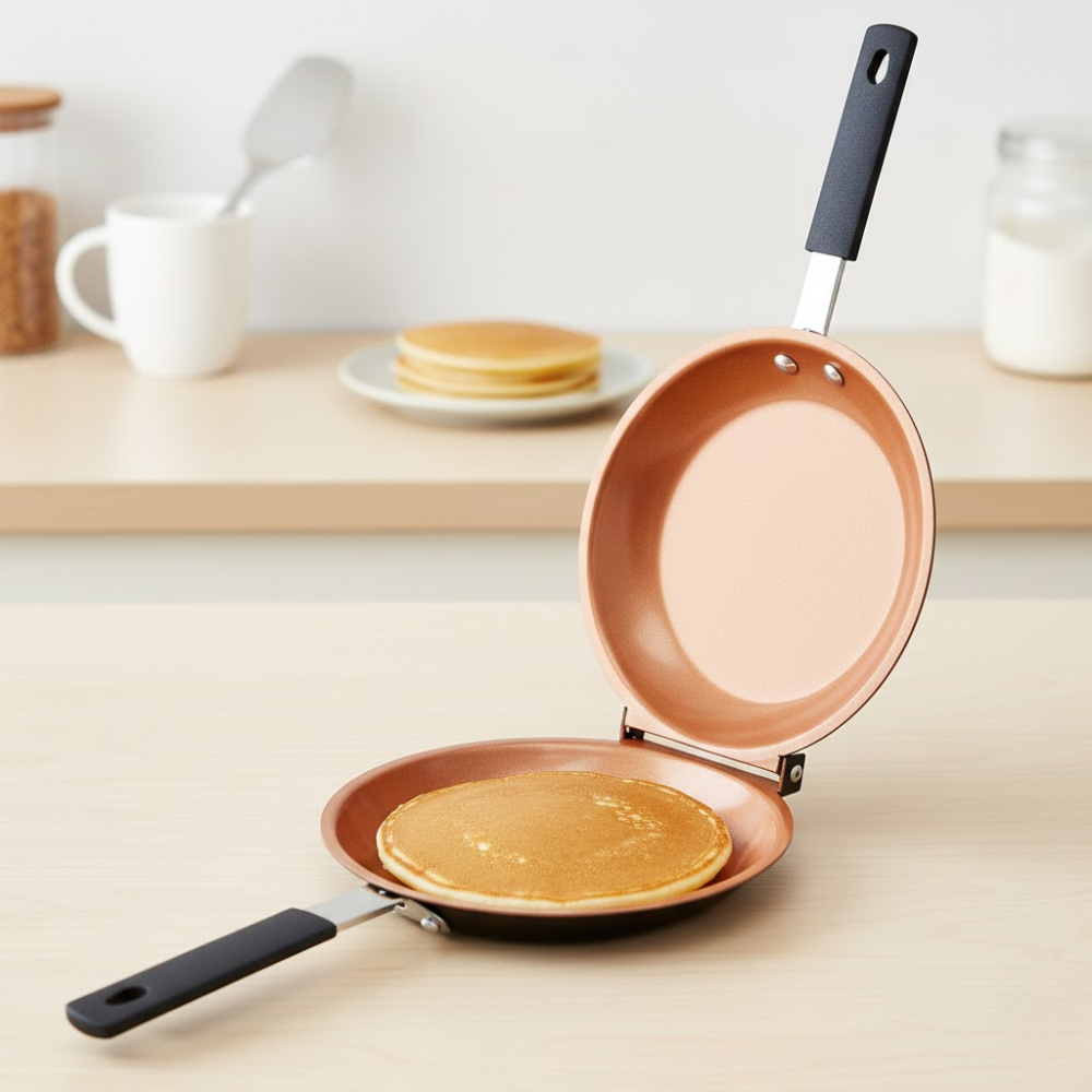 Dual Sided Non-Stick Breakfast Frying Pan(15cm)
