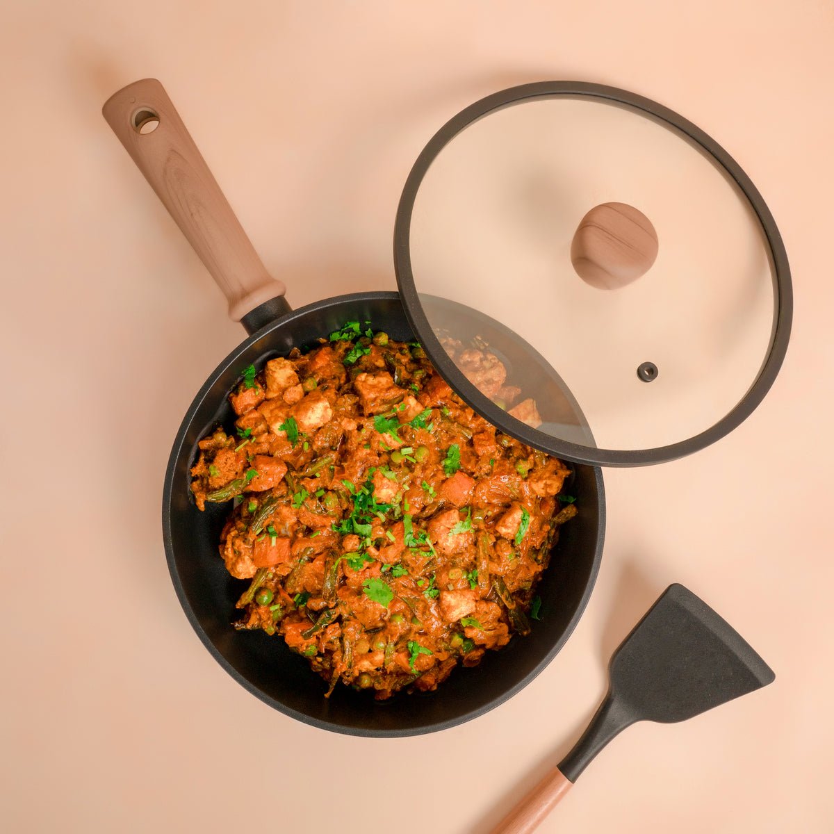 Non-Stick Titanium Fry Pan with Visual Lid (28 cm)