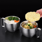 Multipurpose Stainless Steel Cooking Bowl with Lid