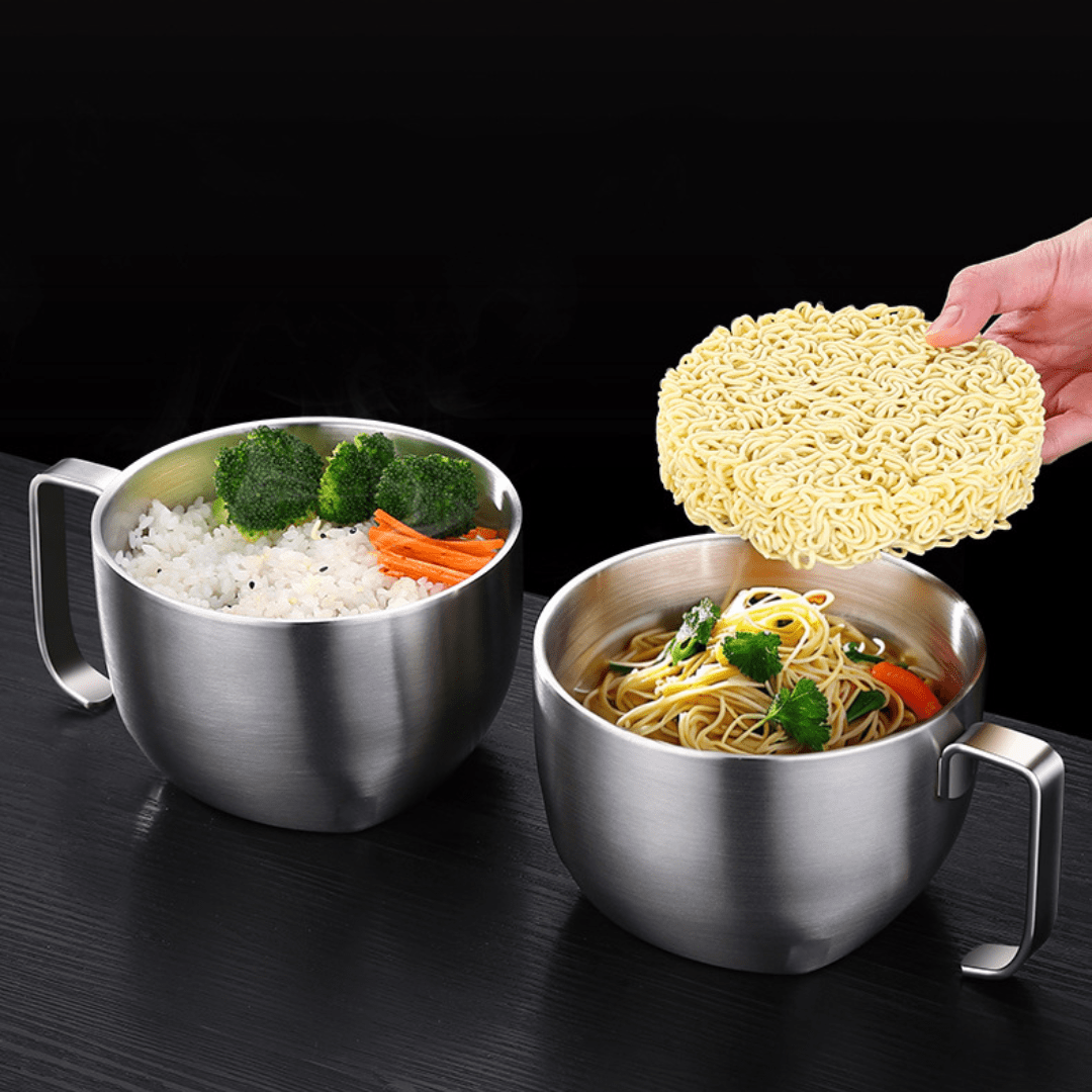 Multipurpose Stainless Steel Cooking Bowl with Lid