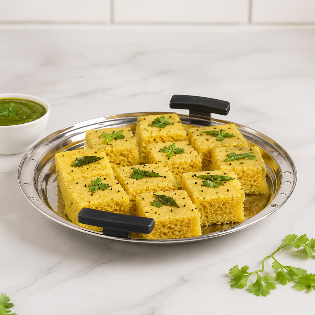 5-Piece Stainless Steel Idli Maker and Steaming Kadai Set