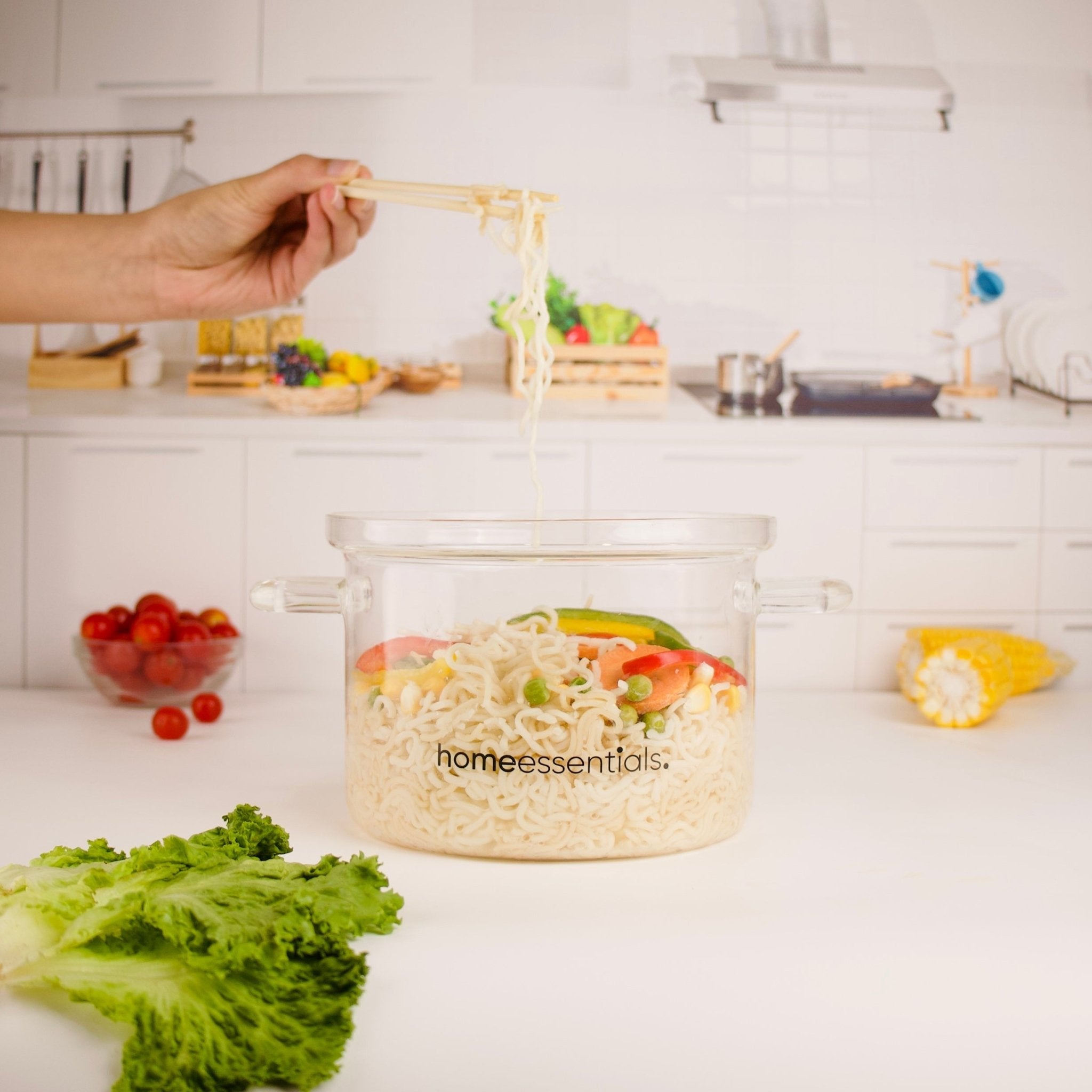 Multifunctional Borosilicate Glass and Stainless Steel Steamer Pot