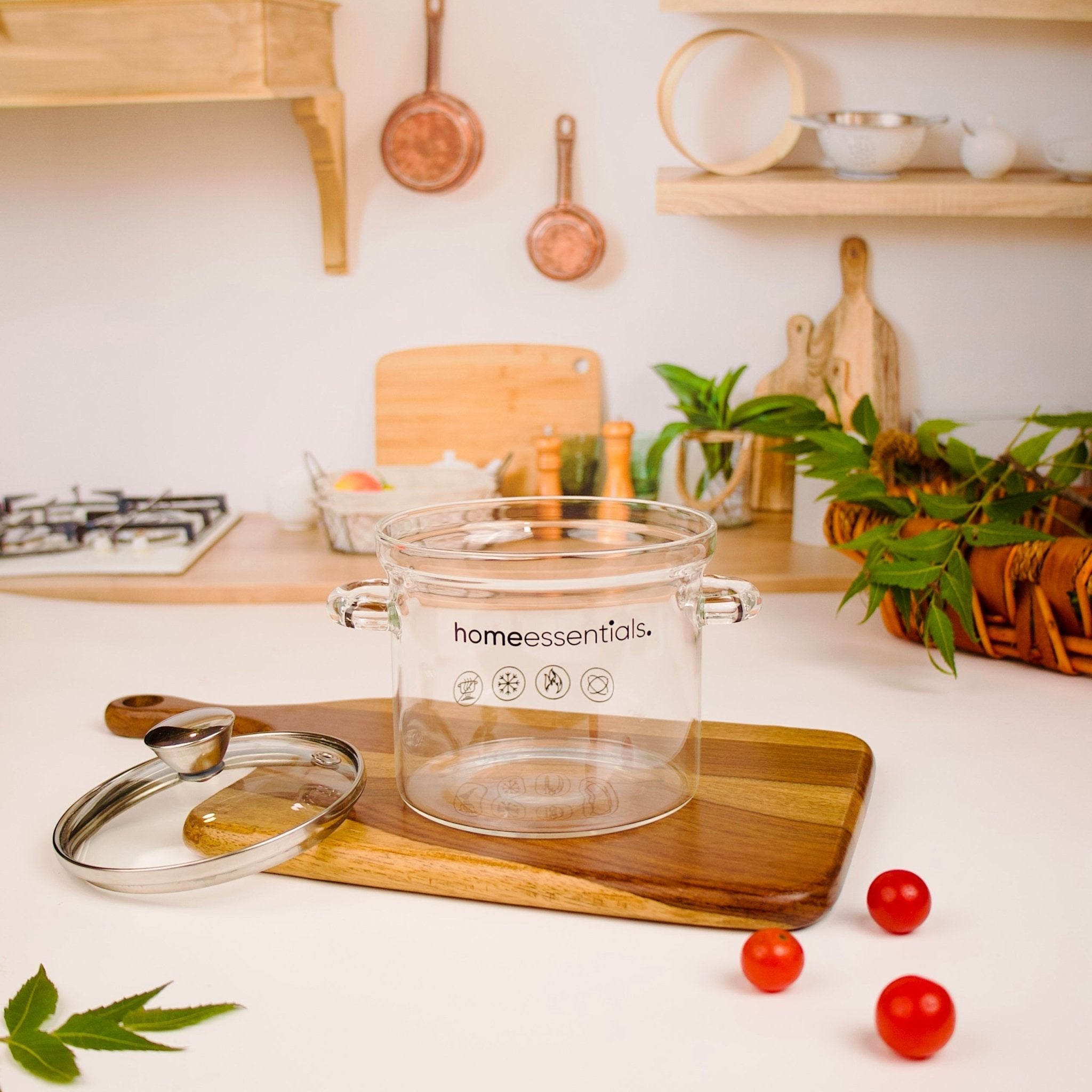 Multipurpose Transparent Borosilicate Cooking Pot (700 ml)