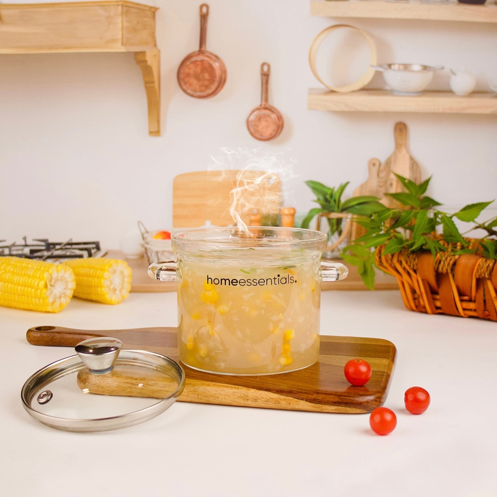 Multipurpose Transparent Borosilicate Cooking Pot (700 ml)