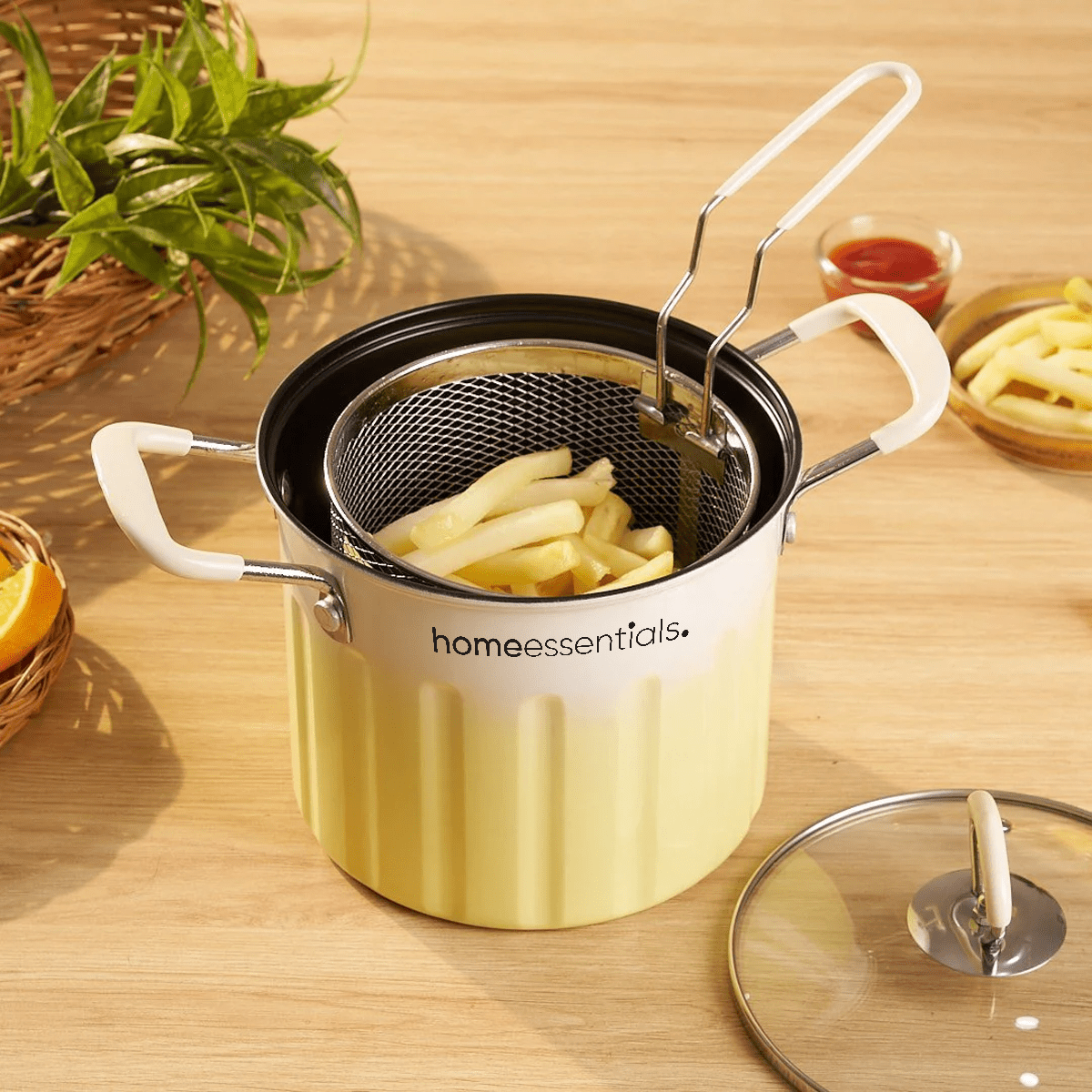 Eco-Friendly Deep Frying Pot With Lid