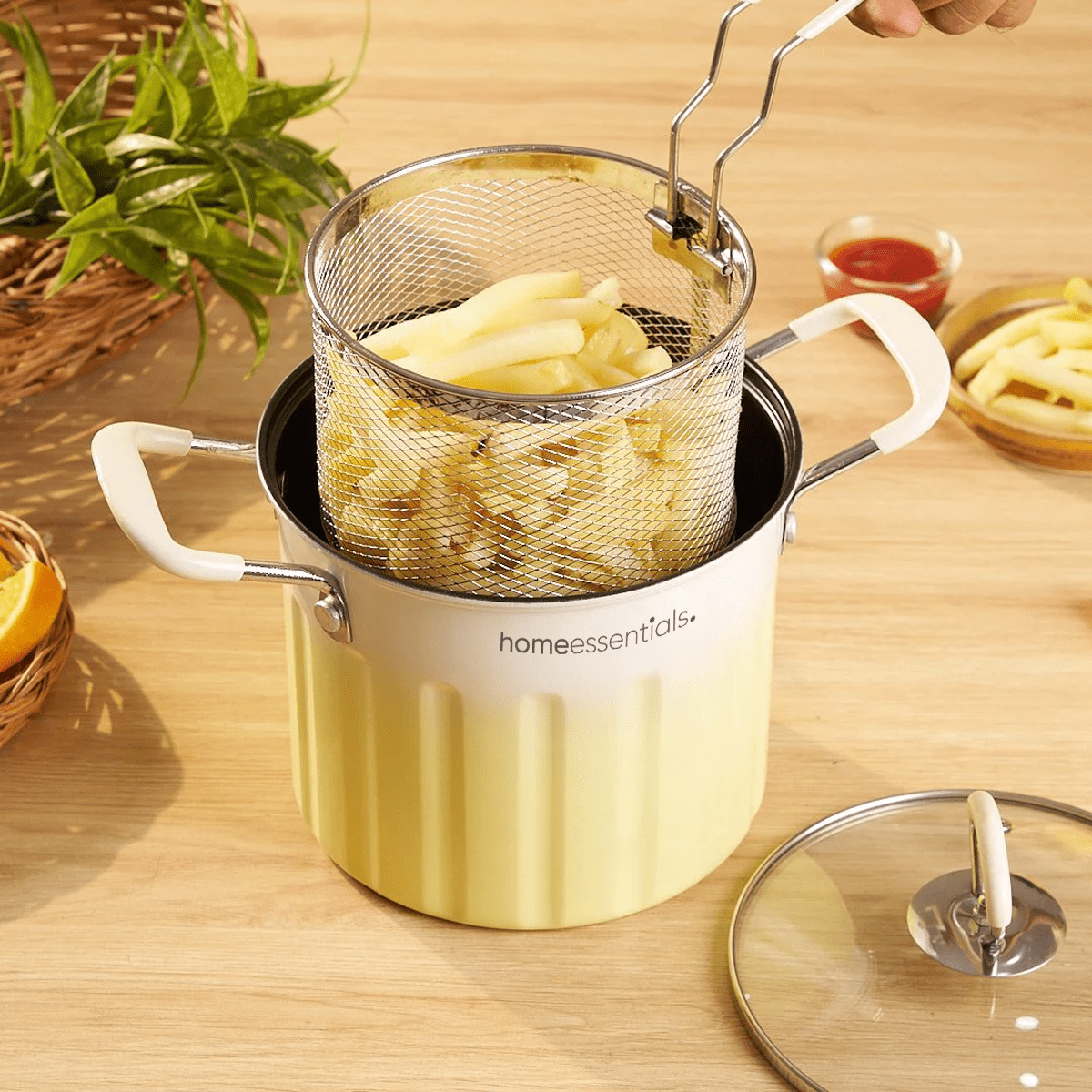 Eco-Friendly Deep Frying Pot With Lid