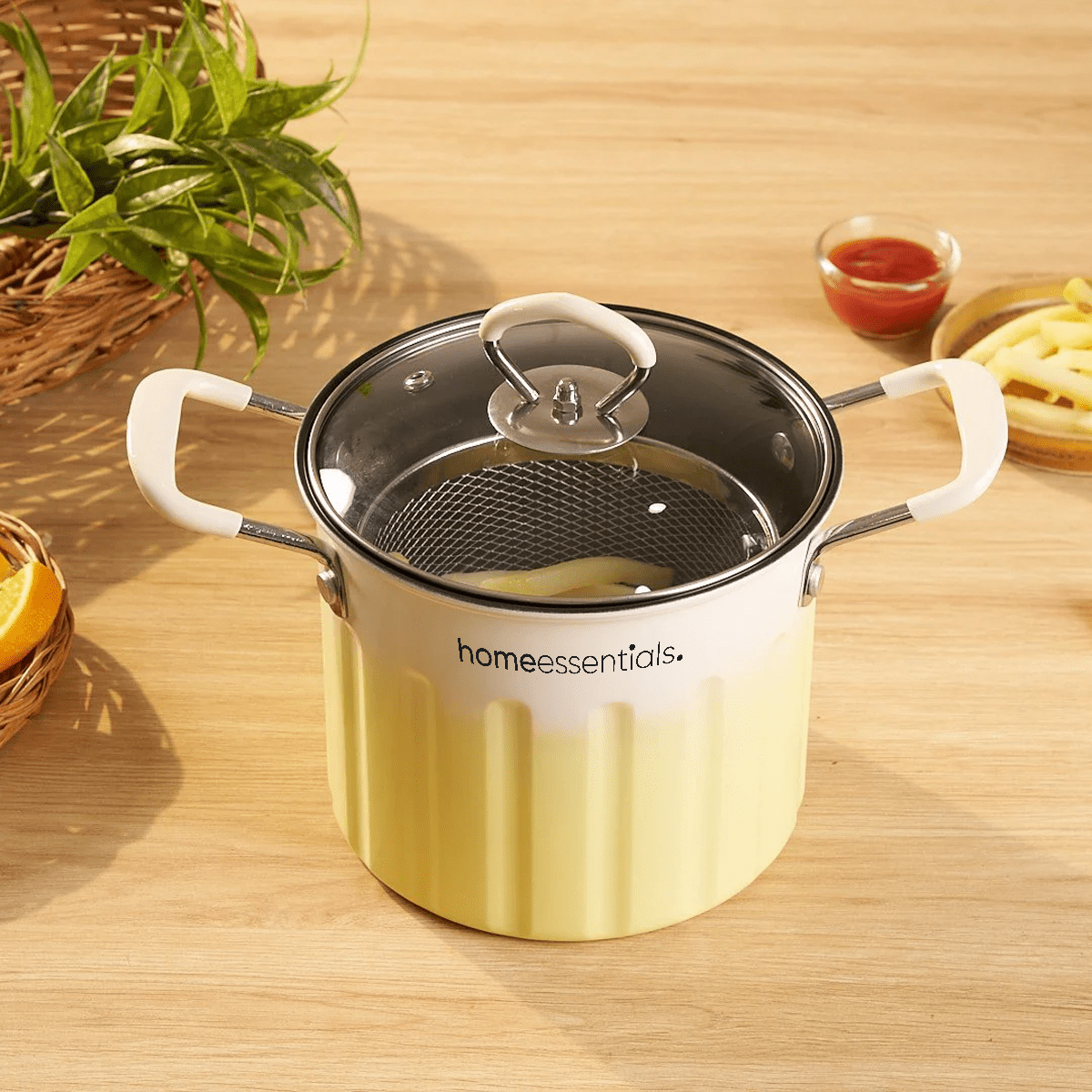 Eco-Friendly Deep Frying Pot With Lid