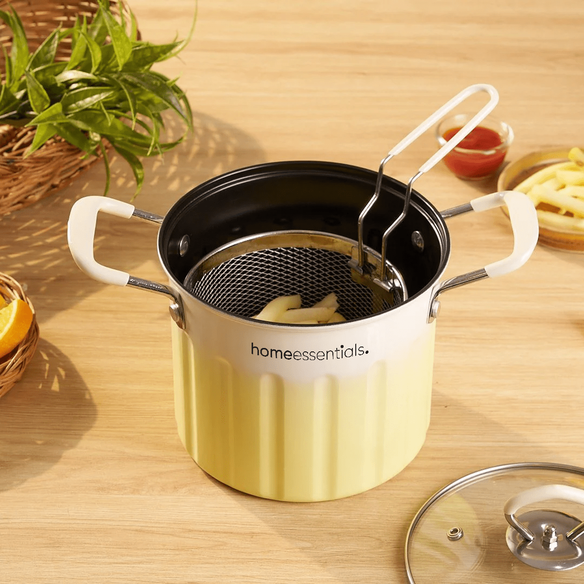 Eco-Friendly Deep Frying Pot With Lid